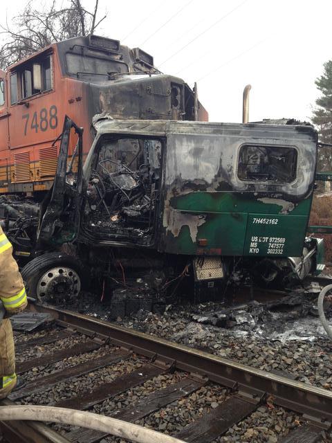 Train vs. Truck, 12/6/13 Photo: Wes Miasnik